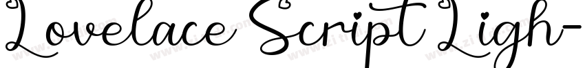 Lovelace Script Ligh字体转换